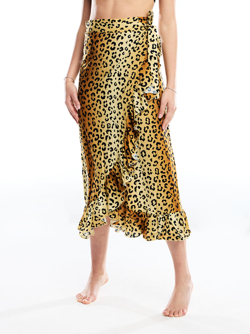Gonna pareo leopardo - Sapigni Abbigliamento